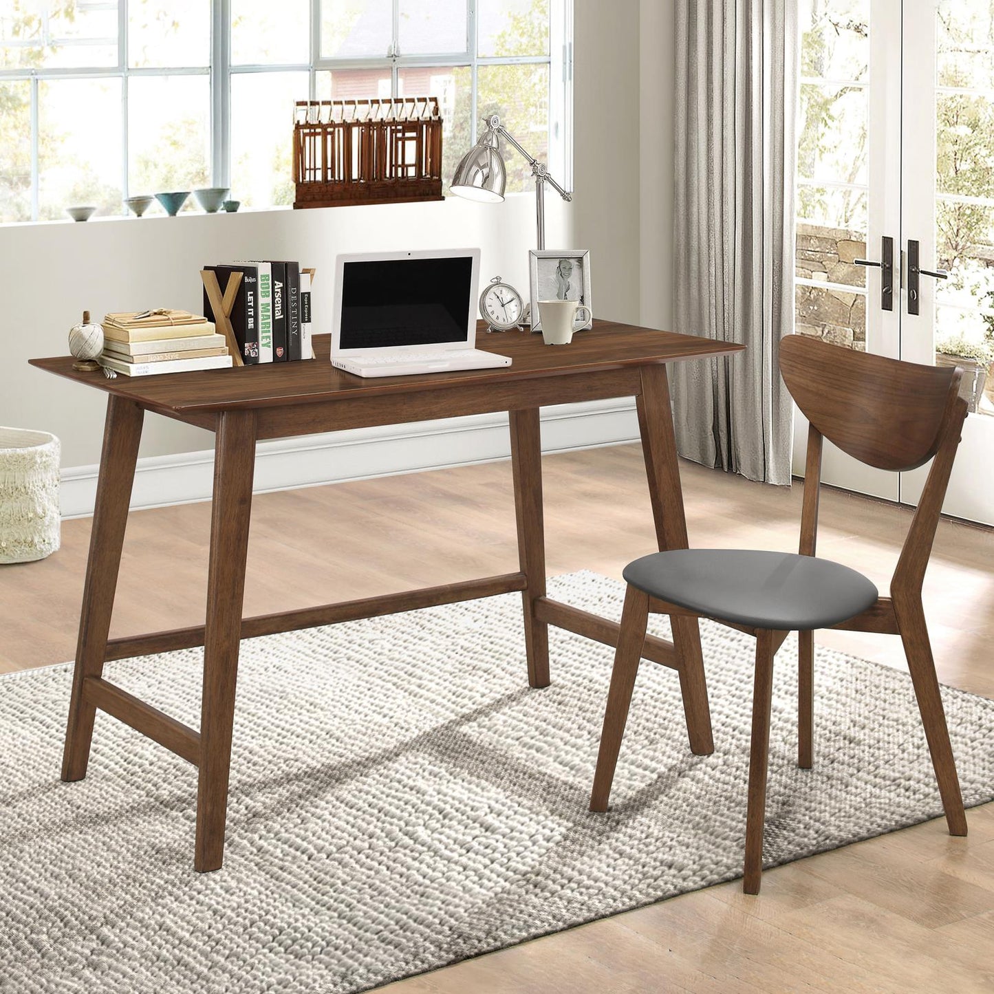 Karri Walnut 2-Piece Writing Desk Set - 801095 - Luna Furniture - Dallas Store