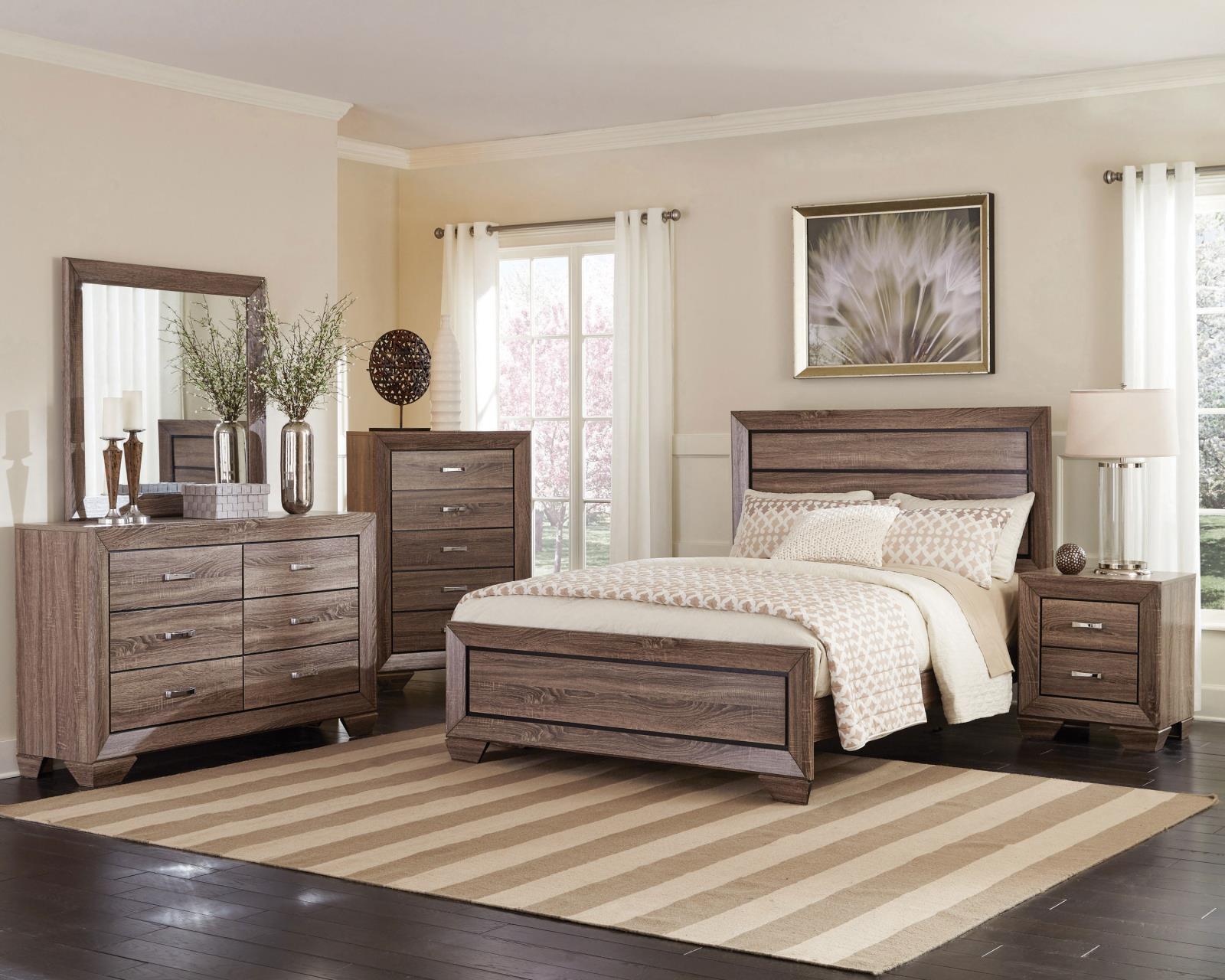 Kauffman 2-Drawer Nightstand Washed Taupe - 204192 - Luna Furniture - Dallas Store