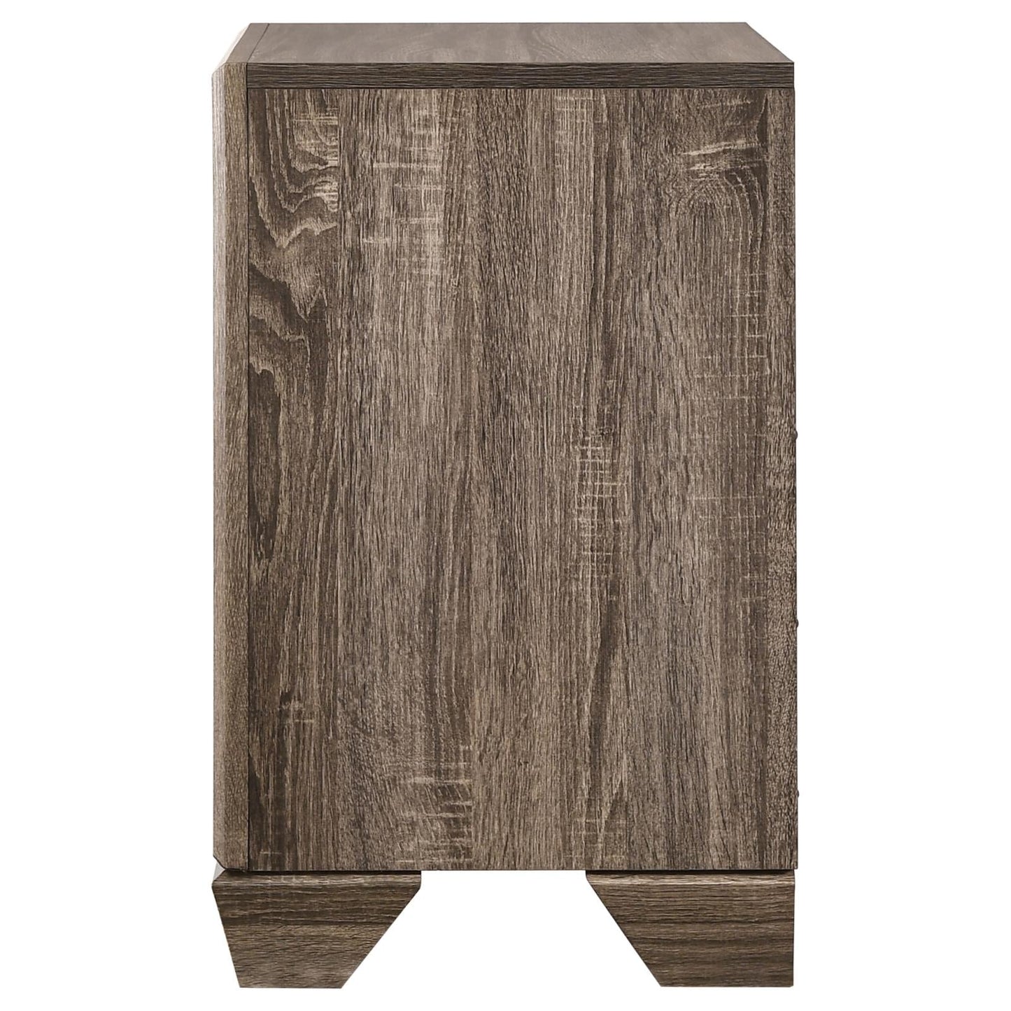 Kauffman 2-Drawer Nightstand Washed Taupe - 204192 - Luna Furniture - Dallas Store