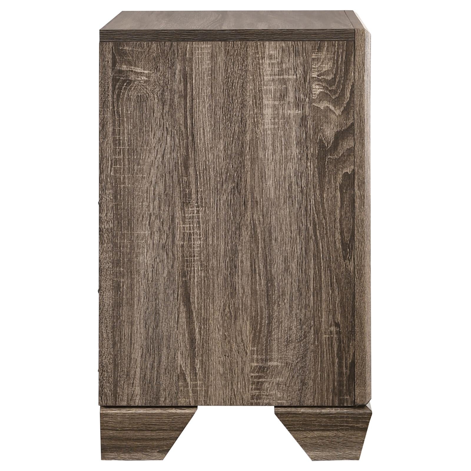 Kauffman 2-Drawer Nightstand Washed Taupe - 204192 - Luna Furniture - Dallas Store