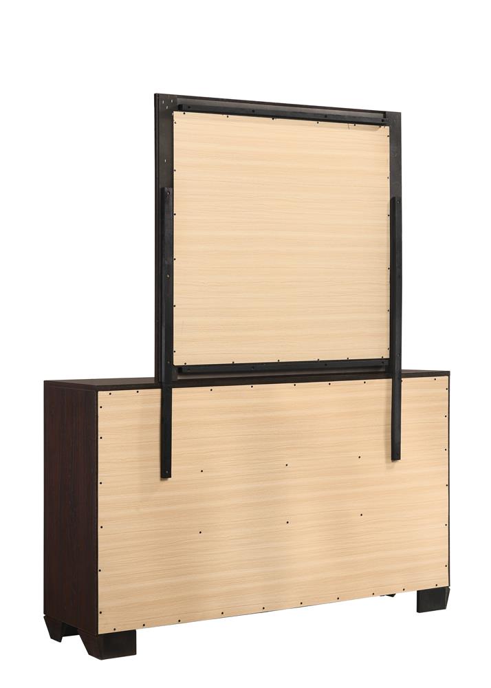 Kauffman Dark Cocoa 6-Drawer Dresser - 204393 - Luna Furniture - Dallas Store