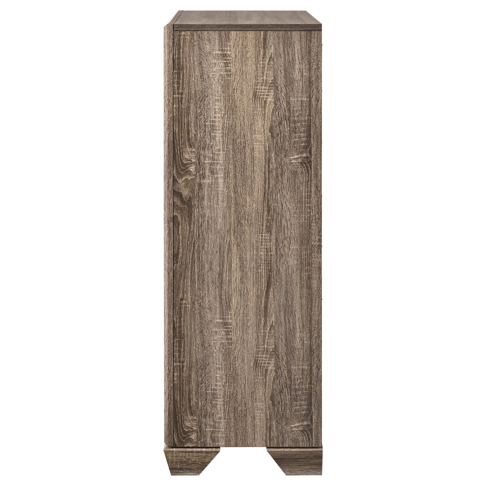 Kauffman Washed Taupe 5-Drawer Chest - 204195 - Luna Furniture - Dallas Store