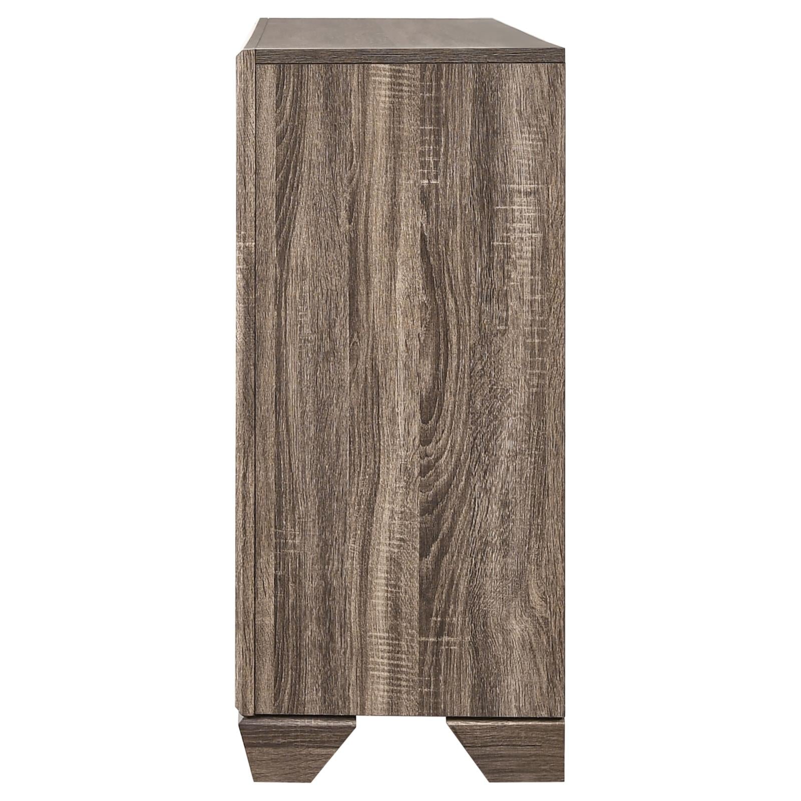 Kauffman Washed Taupe 6-Drawer Dresser - 204193 - Luna Furniture - Dallas Store