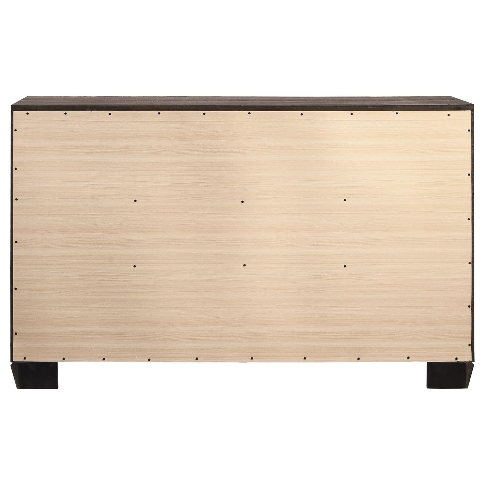 Kauffman Washed Taupe 6-Drawer Dresser - 204193 - Luna Furniture - Dallas Store