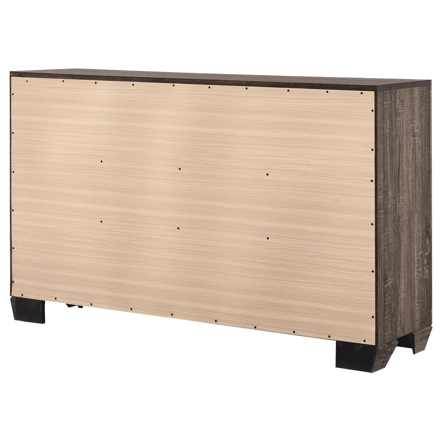Kauffman Washed Taupe 6-Drawer Dresser - 204193 - Luna Furniture - Dallas Store