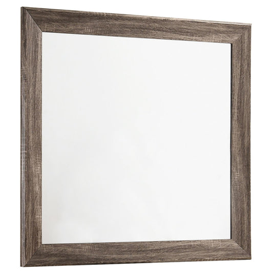 Kauffman Washed Taupe Rectangular Mirror - 204194 - Luna Furniture - Dallas Store