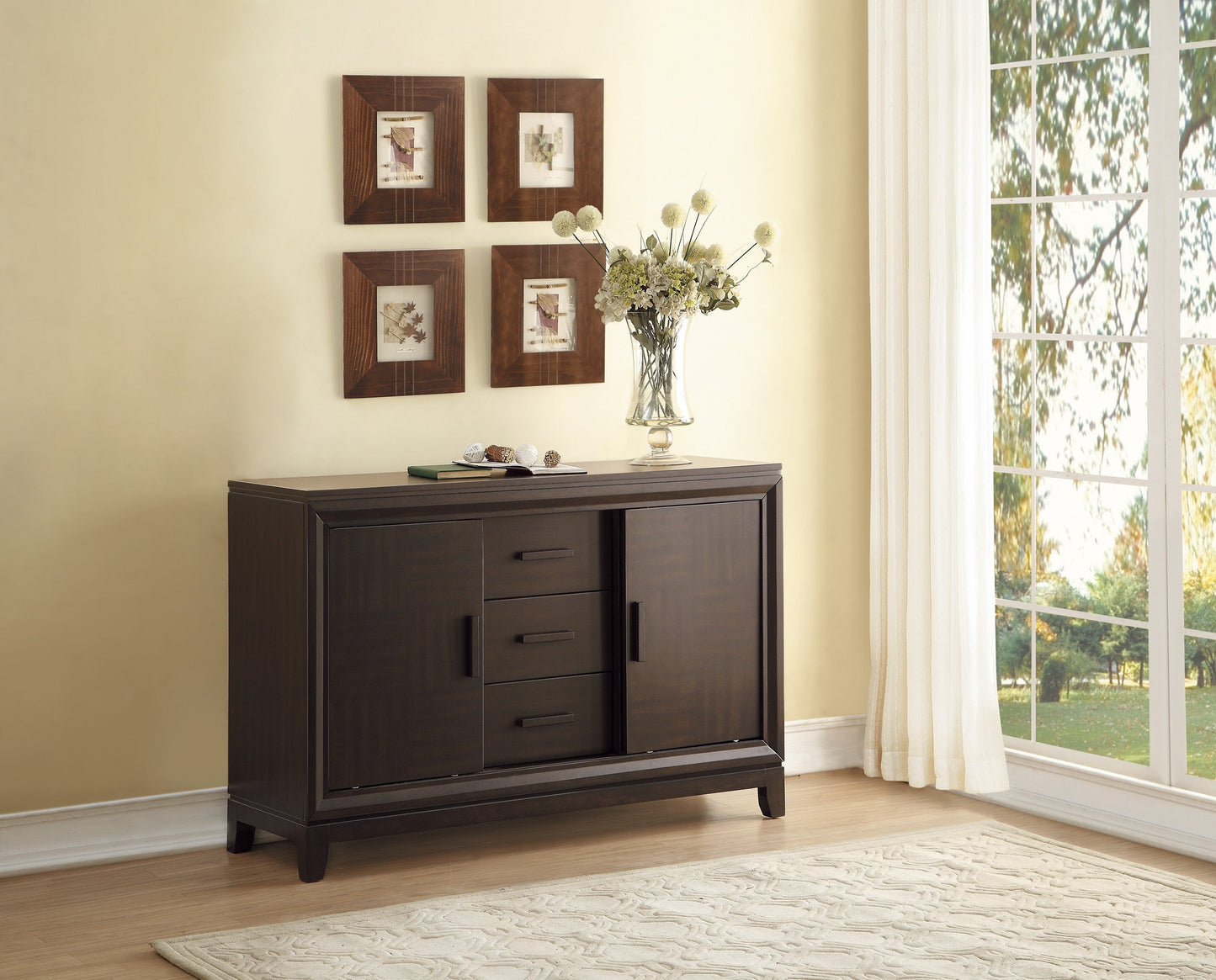 Kavanaugh Dark Brown Server - 5409RF-40 - Luna Furniture - Dallas Store