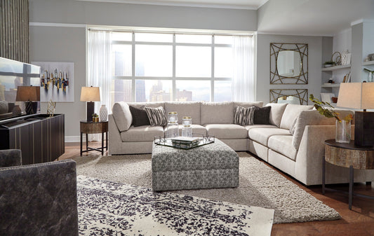 Kellway Bisque 6-Piece Sectional - SET | 9870777(3) | 9870746(3) | 9870711 - Luna Furniture - Dallas Store