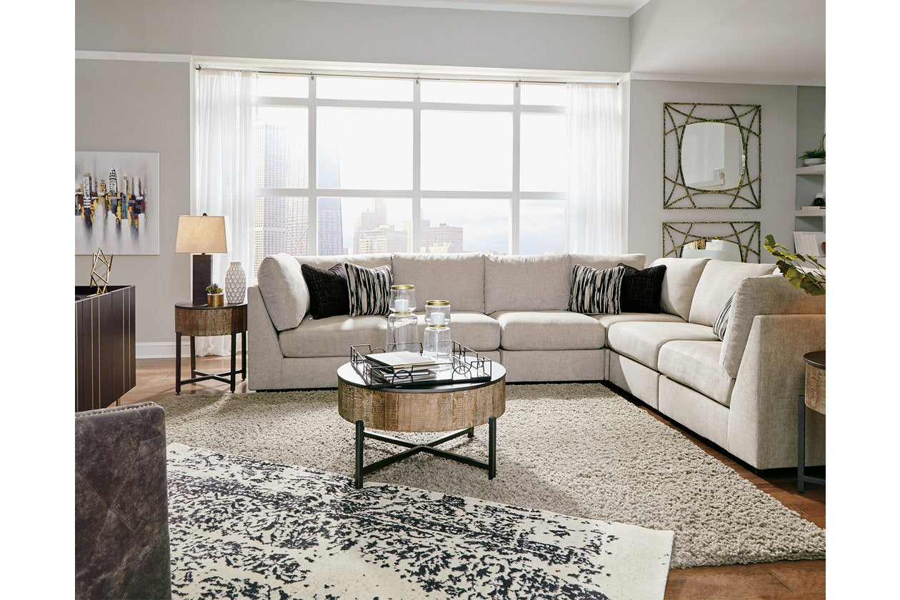 Kellway Bisque 6-Piece Sectional - SET | 9870777(3) | 9870746(3) | 9870711 - Luna Furniture - Dallas Store