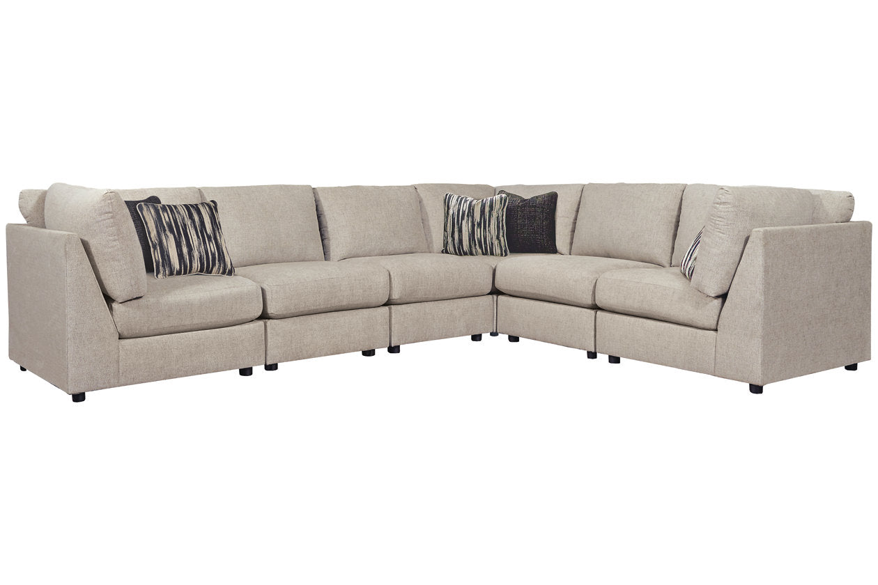 Kellway Bisque 6-Piece Sectional - SET | 9870777(3) | 9870746(3) | 9870711 - Luna Furniture - Dallas Store