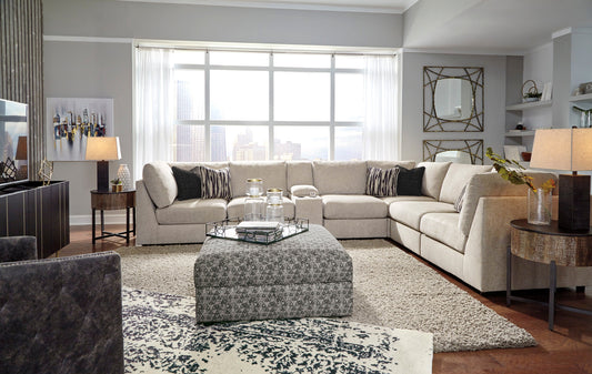 Kellway Bisque 7-Piece Sectional - SET | 9870777(3) | 9870746(3) | 9870757 | 9870711 - Luna Furniture - Dallas Store