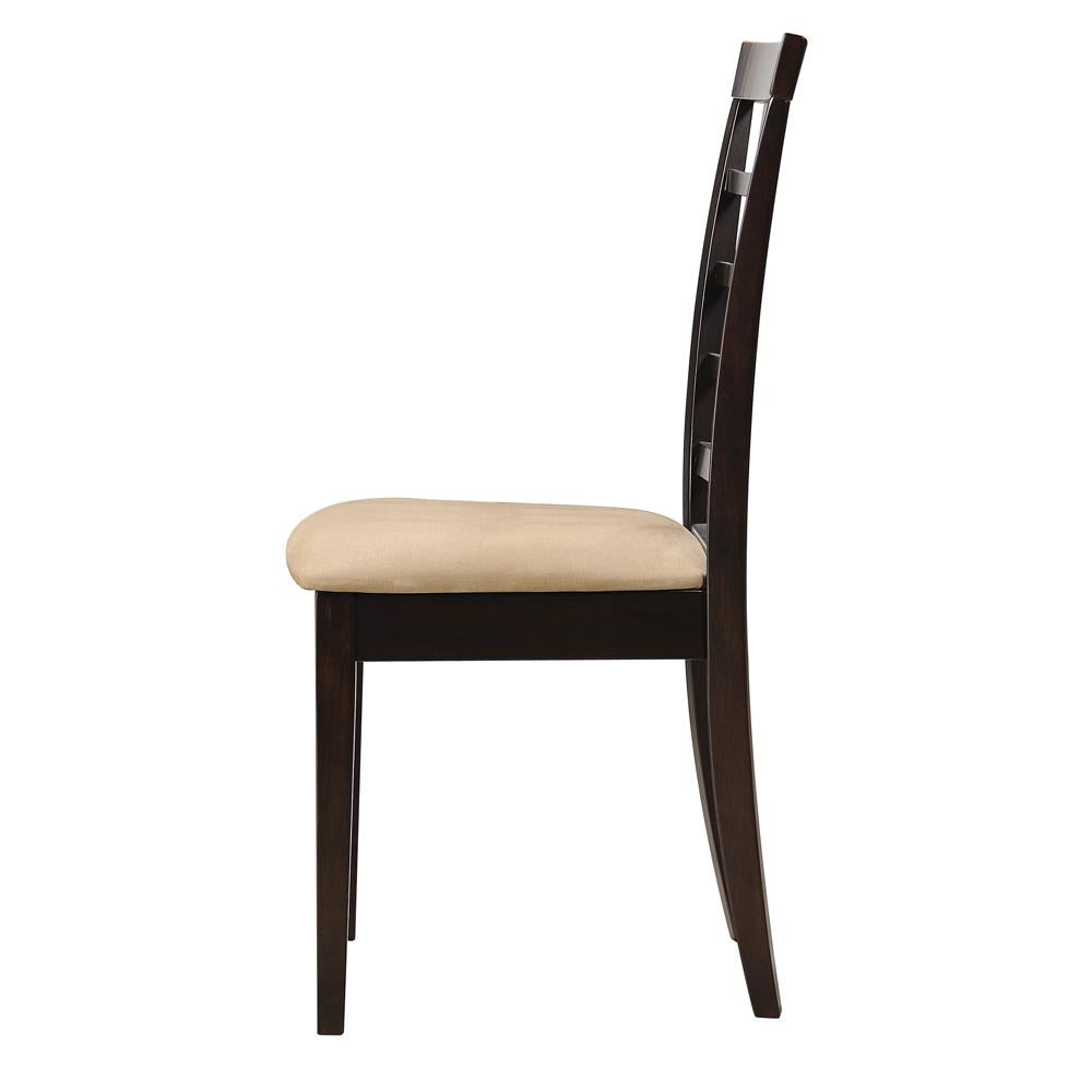 Kelso Cappuccino Lattice Back Dining Chairs, Set of 2 - 190822 - Luna Furniture - Dallas Store