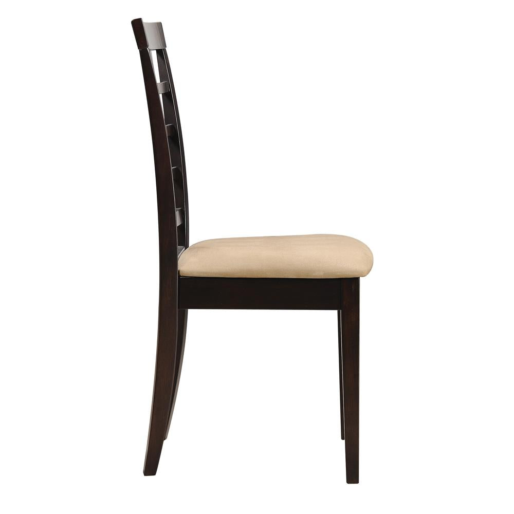 Kelso Cappuccino Lattice Back Dining Chairs, Set of 2 - 190822 - Luna Furniture - Dallas Store