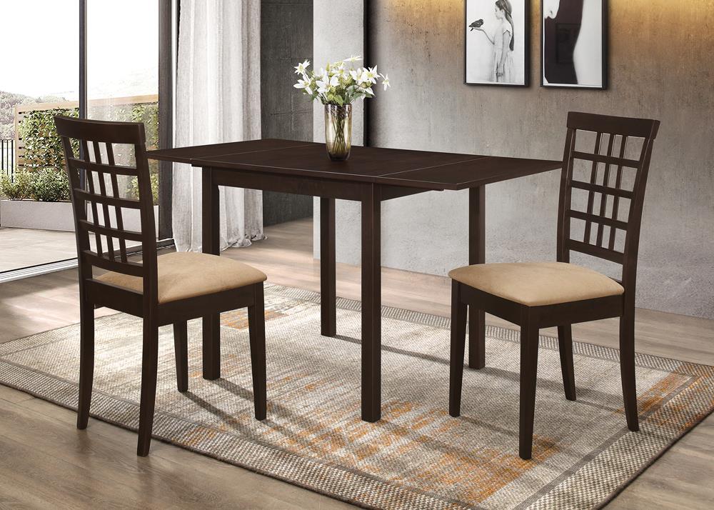 Kelso Cappuccino Rectangular Dining Table with Drop Leaf - 190821 - Luna Furniture - Dallas Store