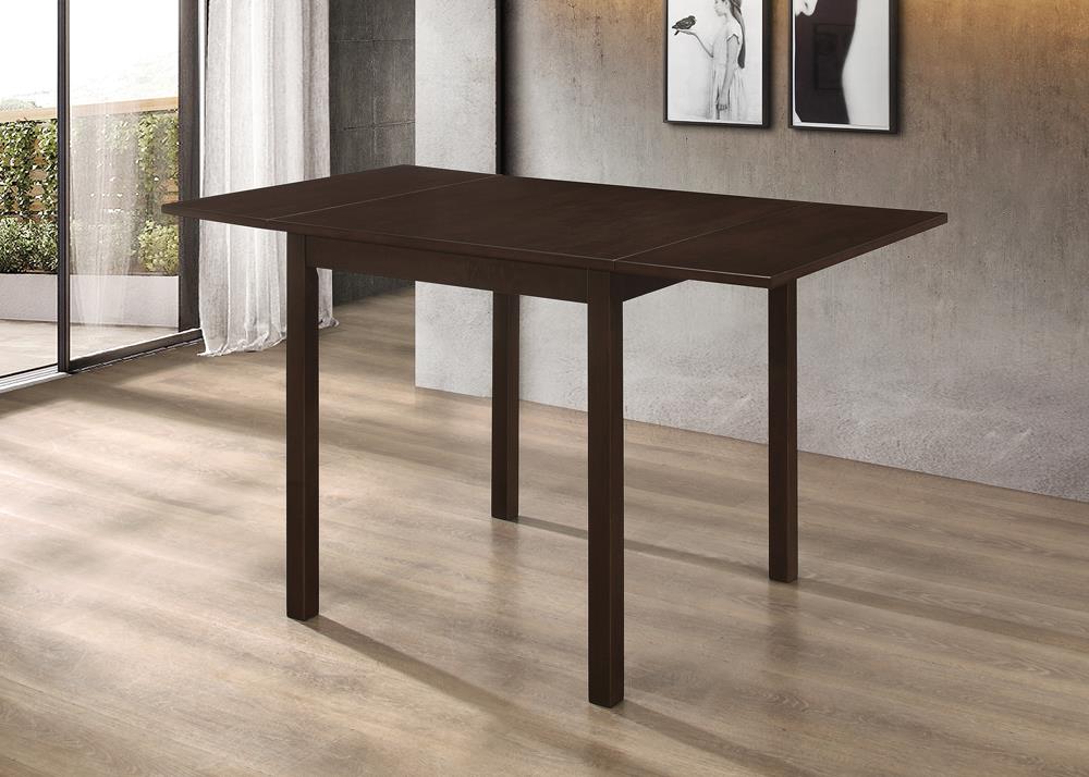 Kelso Cappuccino Rectangular Dining Table with Drop Leaf - 190821 - Luna Furniture - Dallas Store