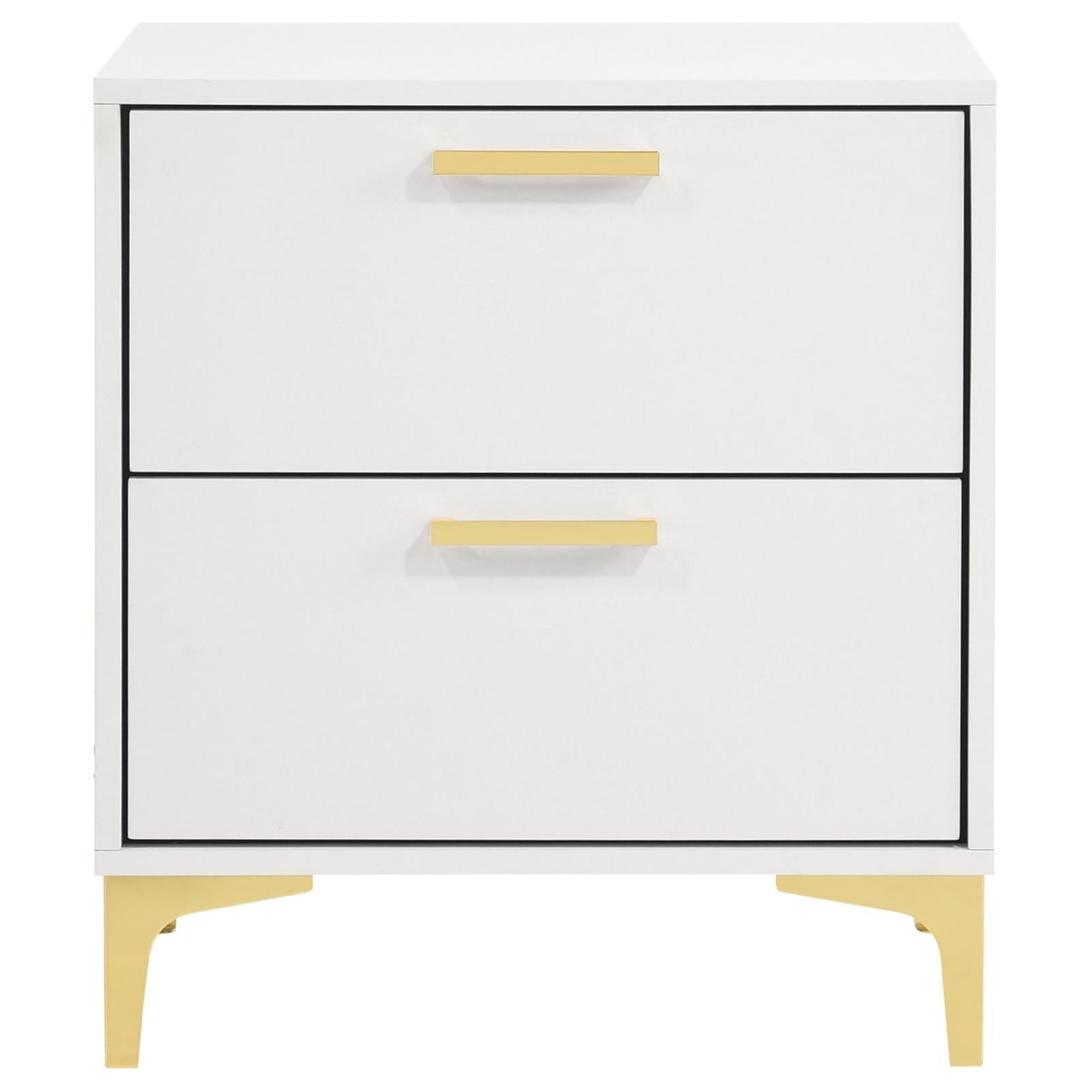 Kendall 2-Drawer Nightstand White - 224402 - Luna Furniture - Dallas Store