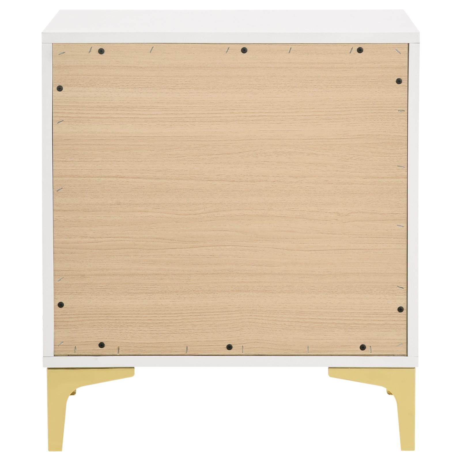 Kendall 2-Drawer Nightstand White - 224402 - Luna Furniture - Dallas Store