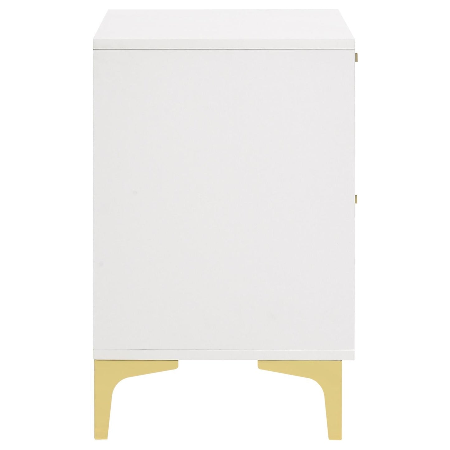 Kendall 2-Drawer Nightstand White - 224402 - Luna Furniture - Dallas Store