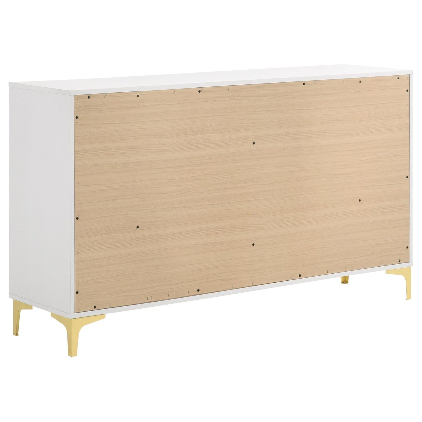 Kendall White 6-Drawer Dresser - 224403 - Luna Furniture - Dallas Store