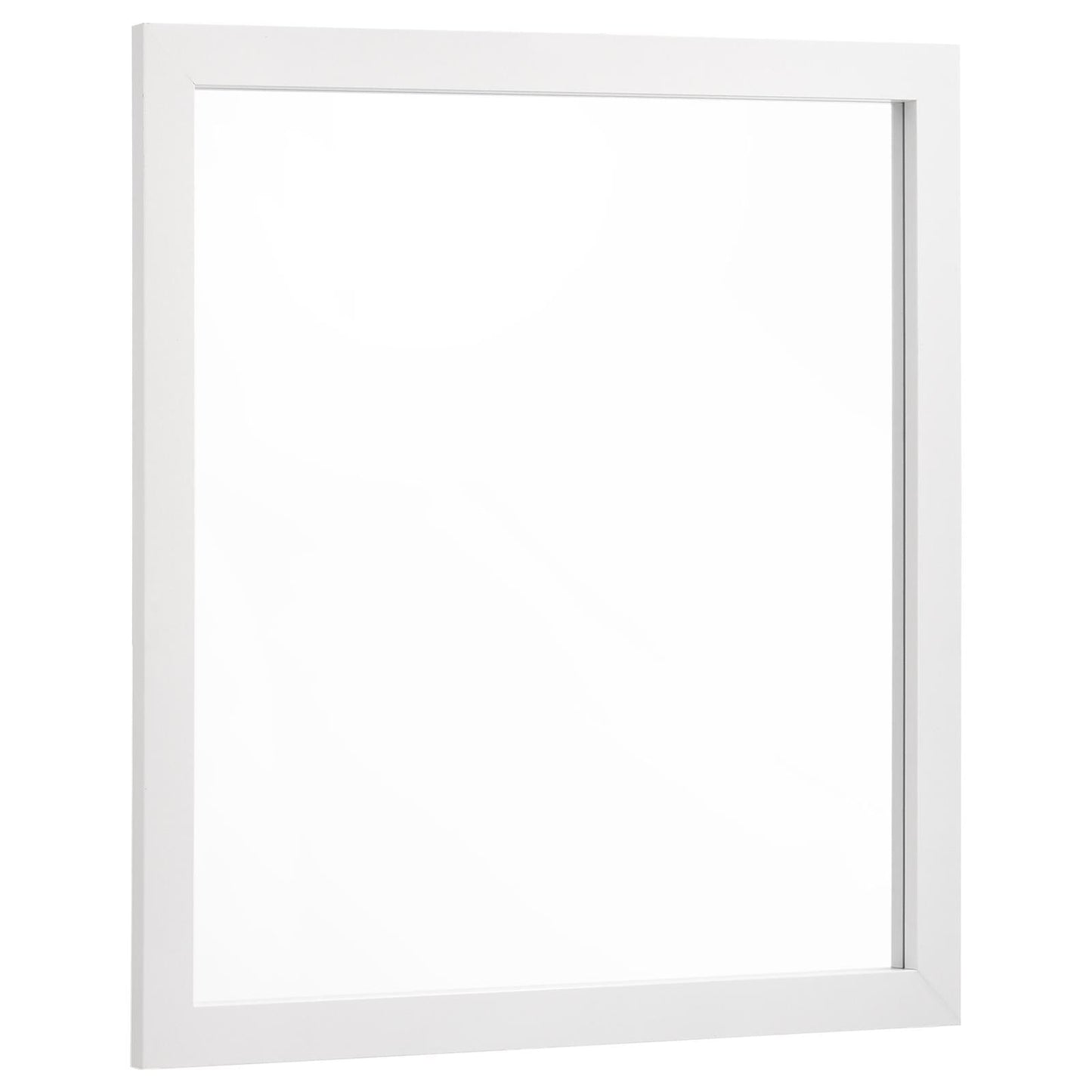 Kendall White Square Dresser Mirror - 224404 - Luna Furniture - Dallas Store