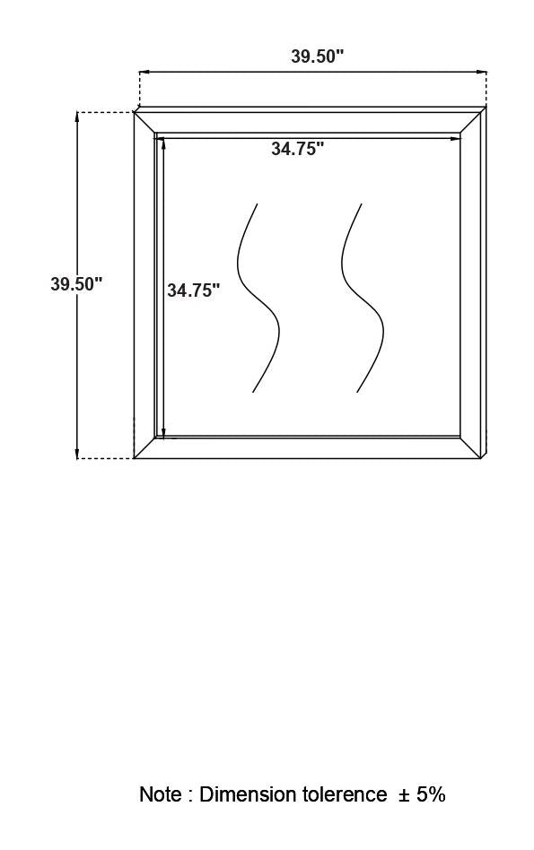 Kendall White Square Dresser Mirror - 224404 - Luna Furniture - Dallas Store