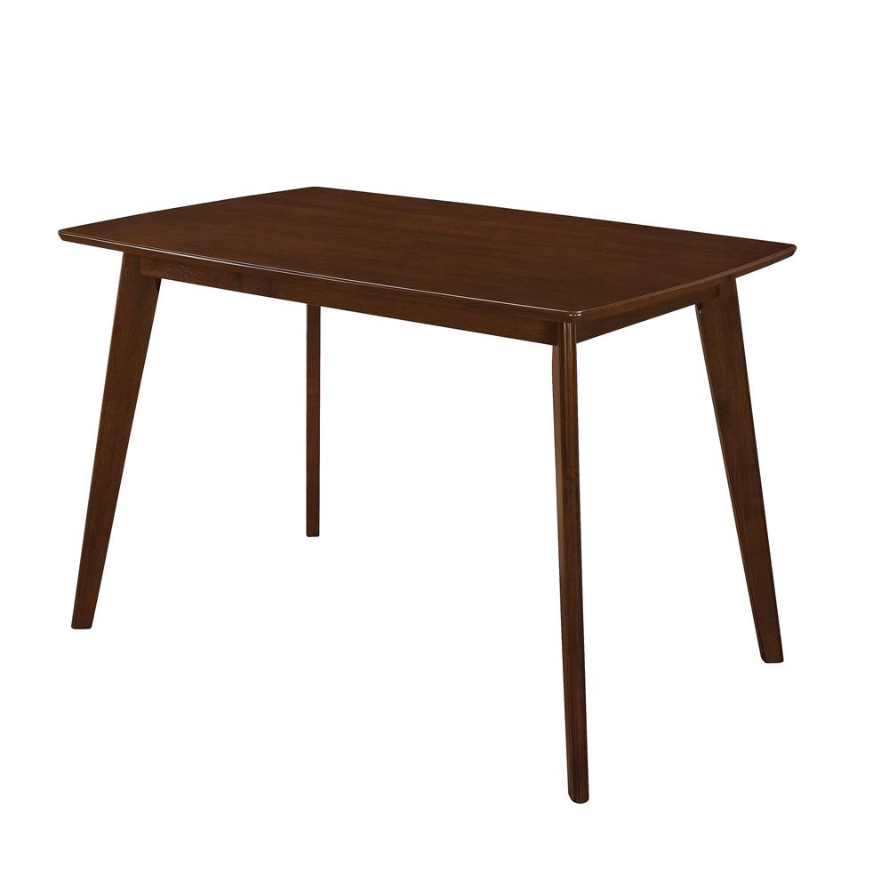 Kersey Chestnut Dining Table with Angled Legs - 103061 - Luna Furniture - Dallas Store