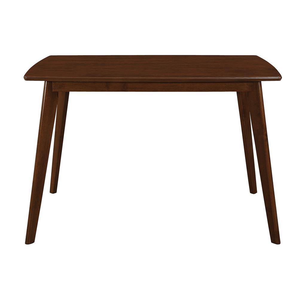 Kersey Chestnut Dining Table with Angled Legs - 103061 - Luna Furniture - Dallas Store