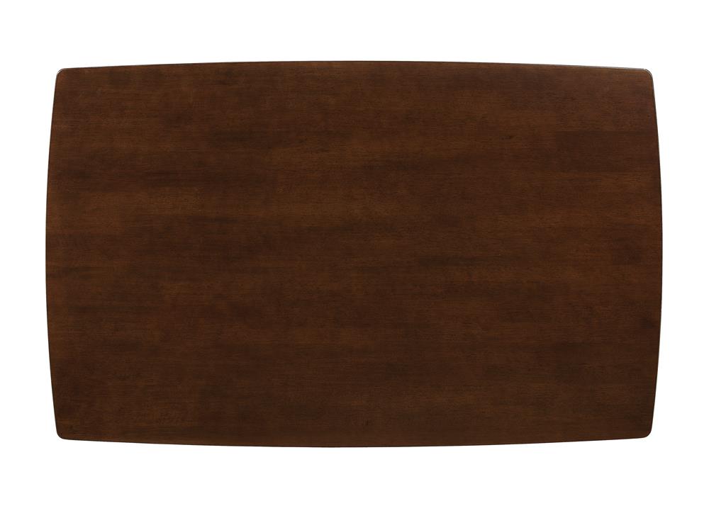 Kersey Chestnut Dining Table with Angled Legs - 103061 - Luna Furniture - Dallas Store