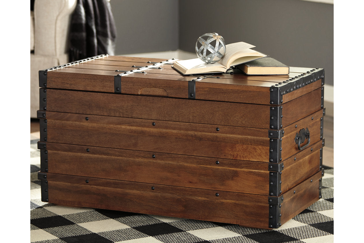 Kettleby Brown Storage Trunk - A4000096 - Luna Furniture - Dallas Store