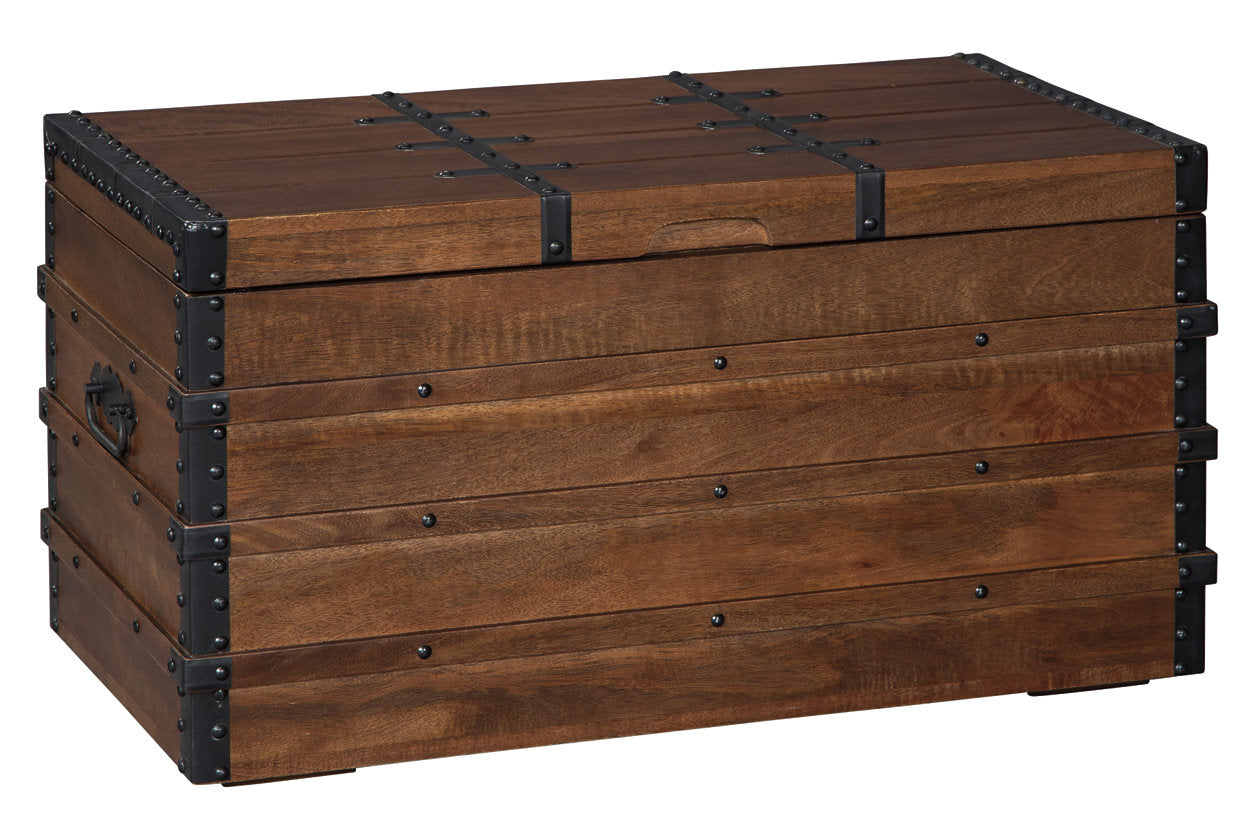 Kettleby Brown Storage Trunk - A4000096 - Luna Furniture - Dallas Store