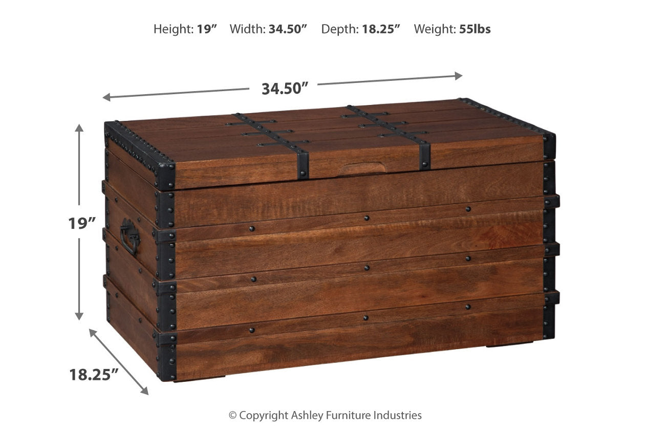 Kettleby Brown Storage Trunk - A4000096 - Luna Furniture - Dallas Store