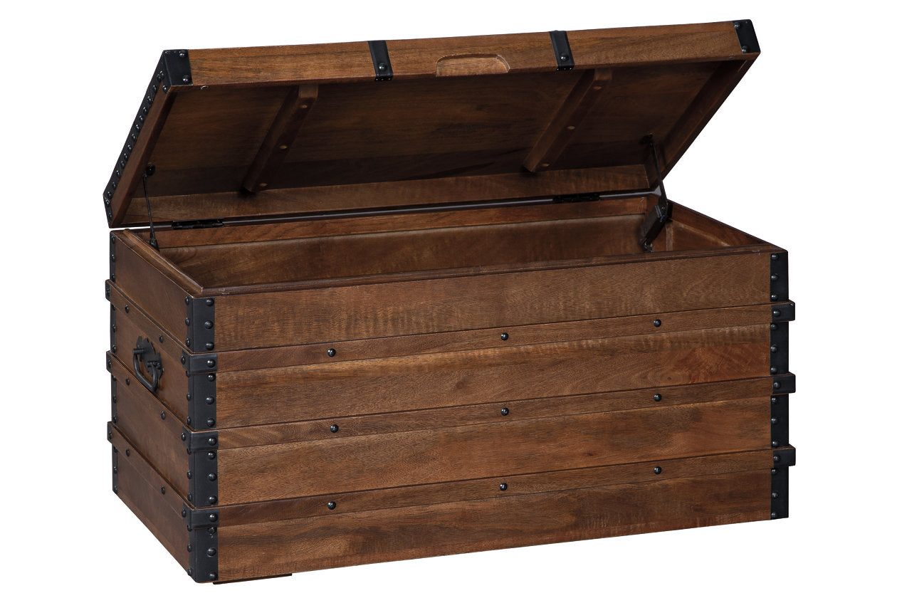 Kettleby Brown Storage Trunk - A4000096 - Luna Furniture - Dallas Store