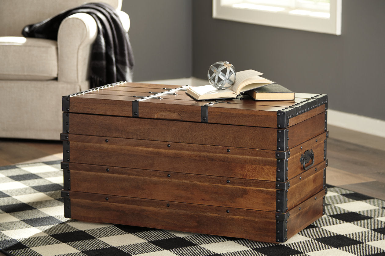 Kettleby Brown Storage Trunk - A4000096 - Luna Furniture - Dallas Store