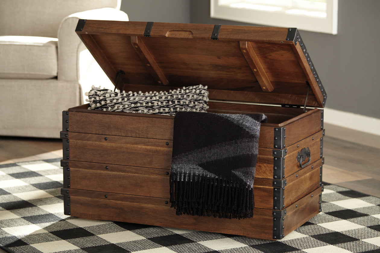 Kettleby Brown Storage Trunk - A4000096 - Luna Furniture - Dallas Store