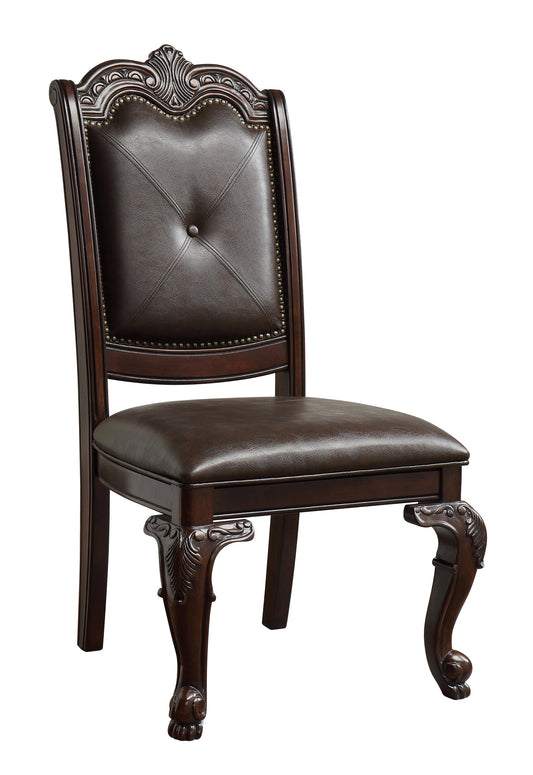 Kiera Brown Side Chair, Set of 2 - 2150S - Luna Furniture - Dallas Store