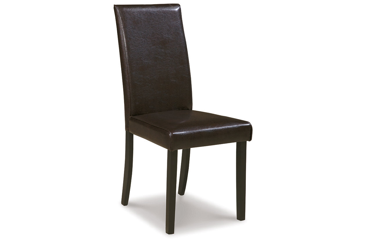 Kimonte Dark Brown Dining Chair, Set of 2 - D250-02 - Luna Furniture - Dallas Store