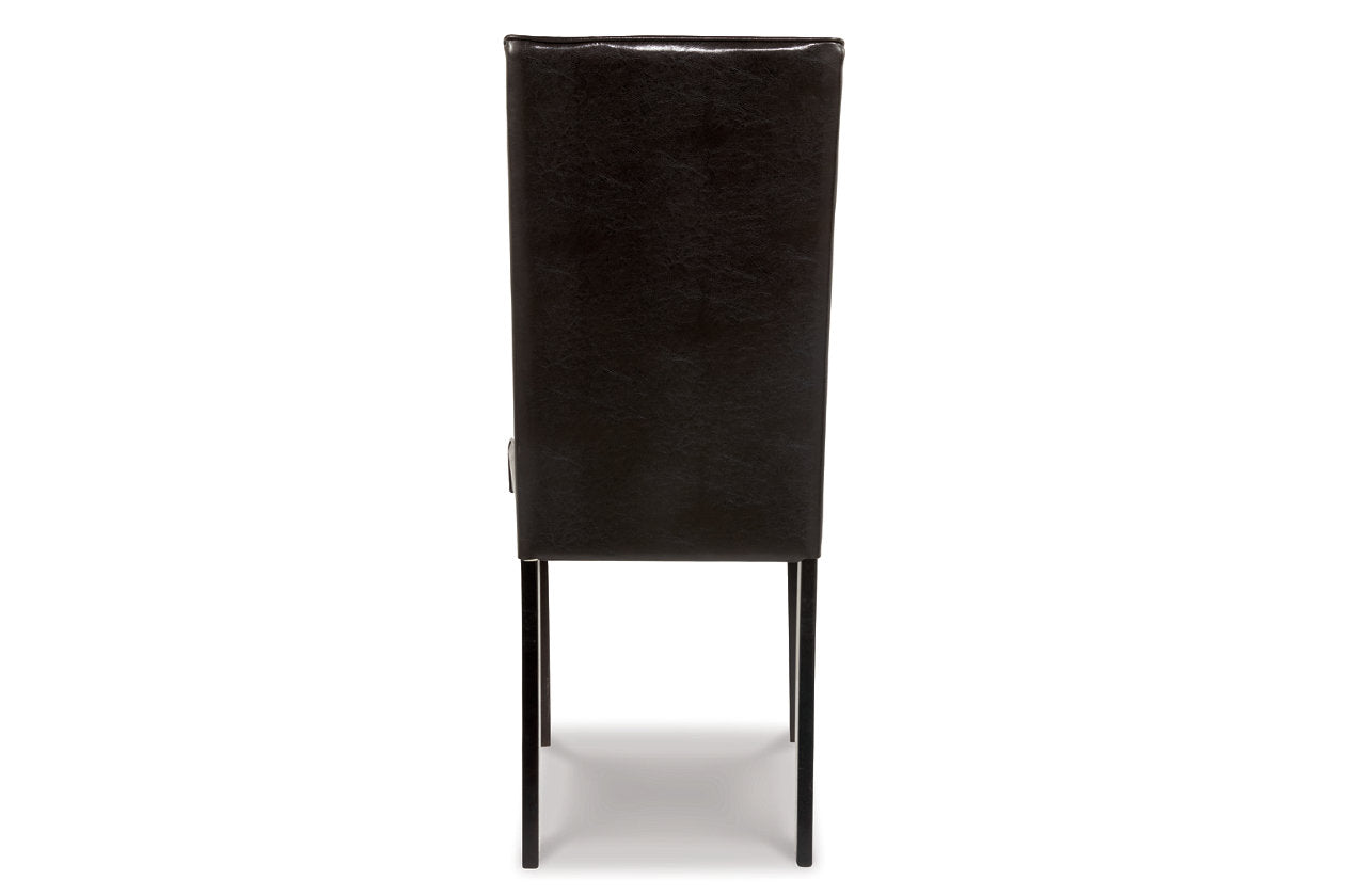 Kimonte Dark Brown Dining Chair, Set of 2 - D250-02 - Luna Furniture - Dallas Store