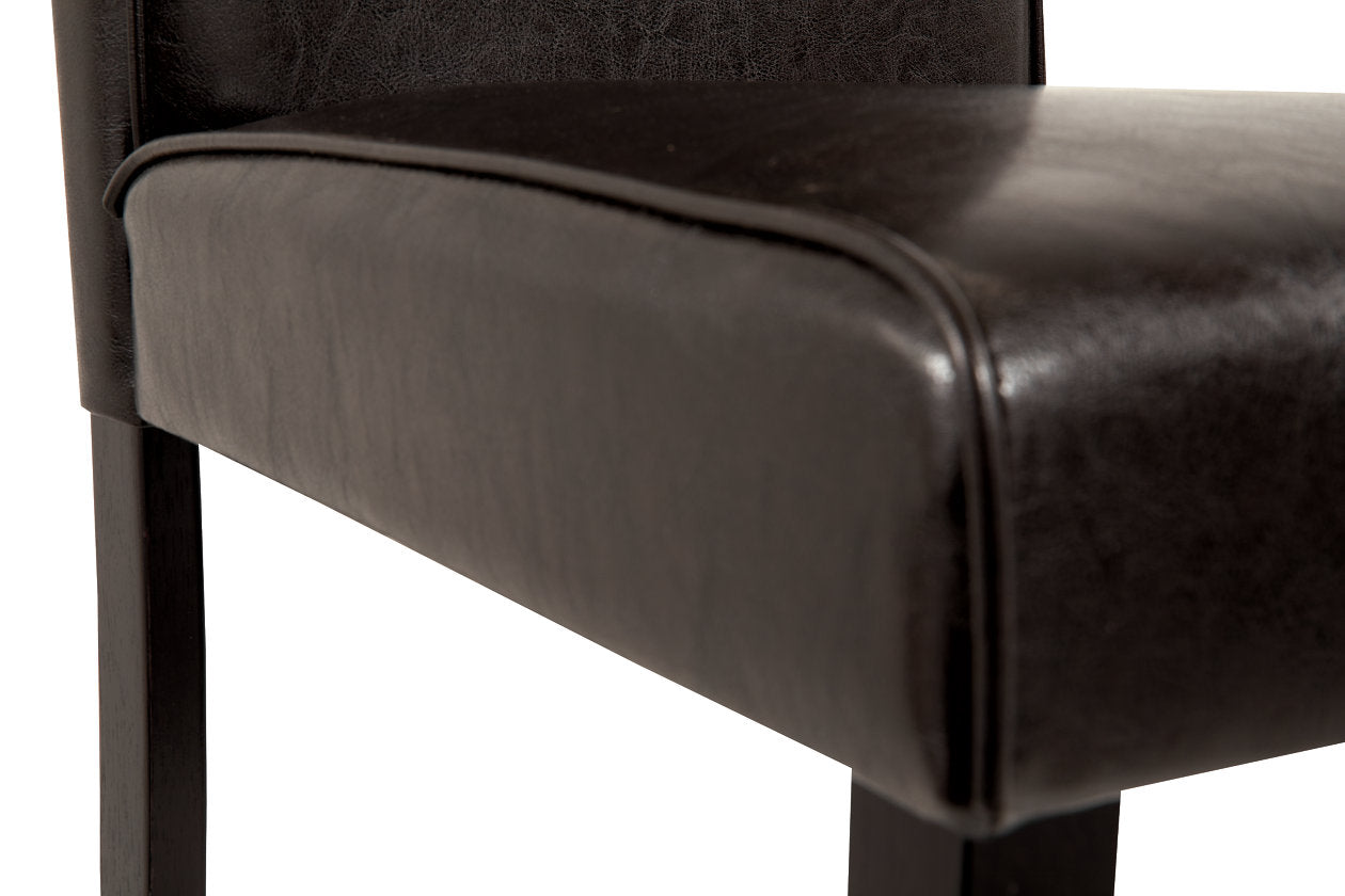 Kimonte Dark Brown Dining Chair, Set of 2 - D250-02 - Luna Furniture - Dallas Store