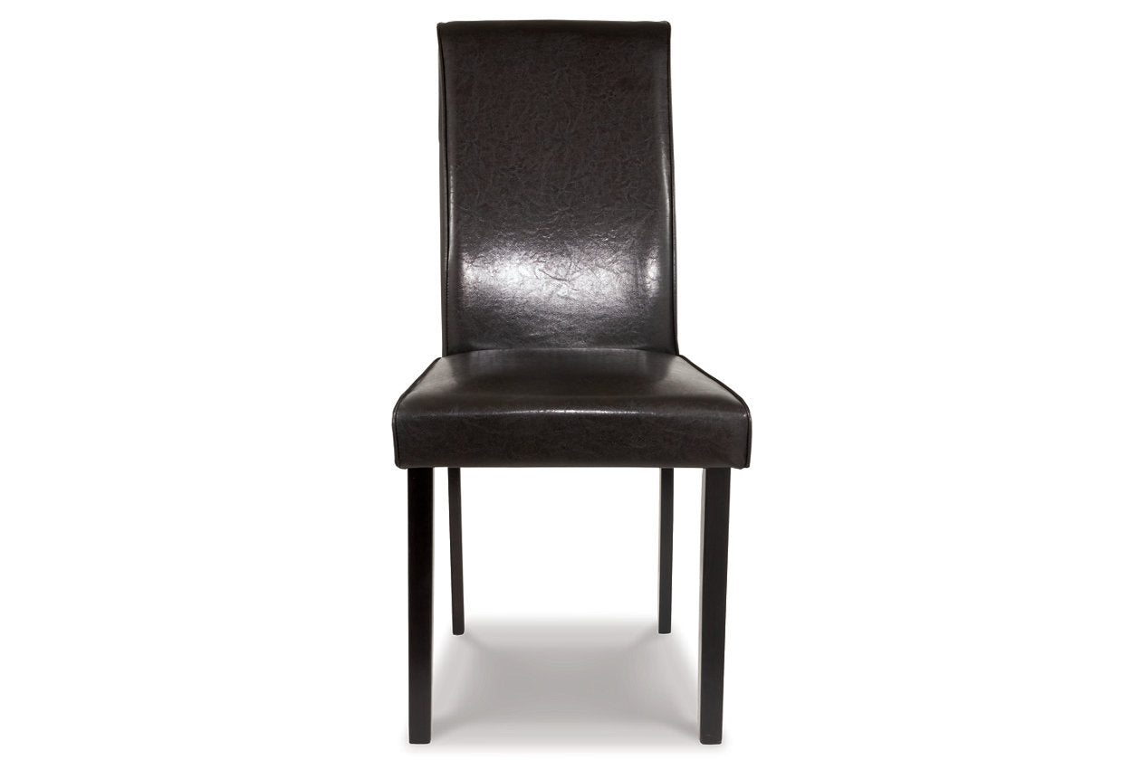 Kimonte Dark Brown Dining Chair, Set of 2 - D250-02 - Luna Furniture - Dallas Store