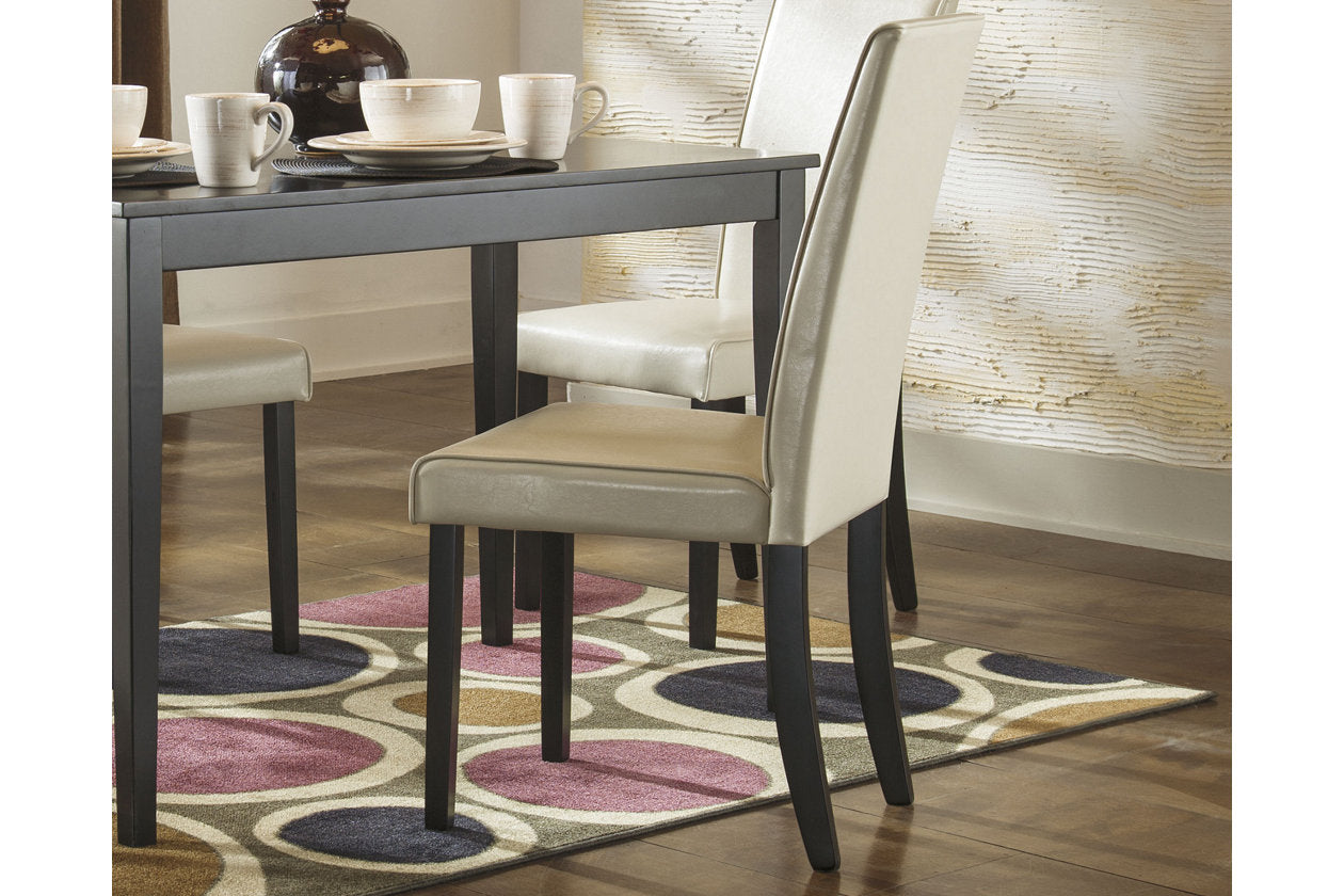 Kimonte Ivory Dining Chair, Set of 2 - D250-01 - Luna Furniture - Dallas Store