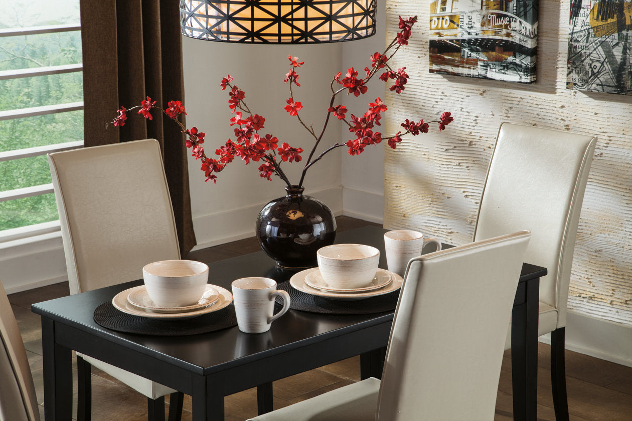 Kimonte Ivory Dining Chair, Set of 2 - D250-01 - Luna Furniture - Dallas Store