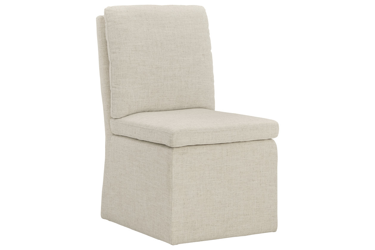 Krystanza Oatmeal Dining Chair, Set of 2 - D766-02 - Luna Furniture - Dallas Store