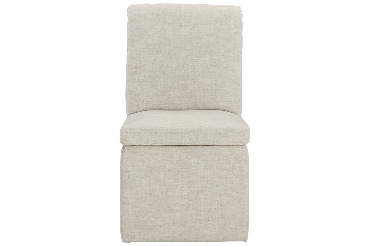 Krystanza Oatmeal Dining Chair, Set of 2 - D766-02 - Luna Furniture - Dallas Store