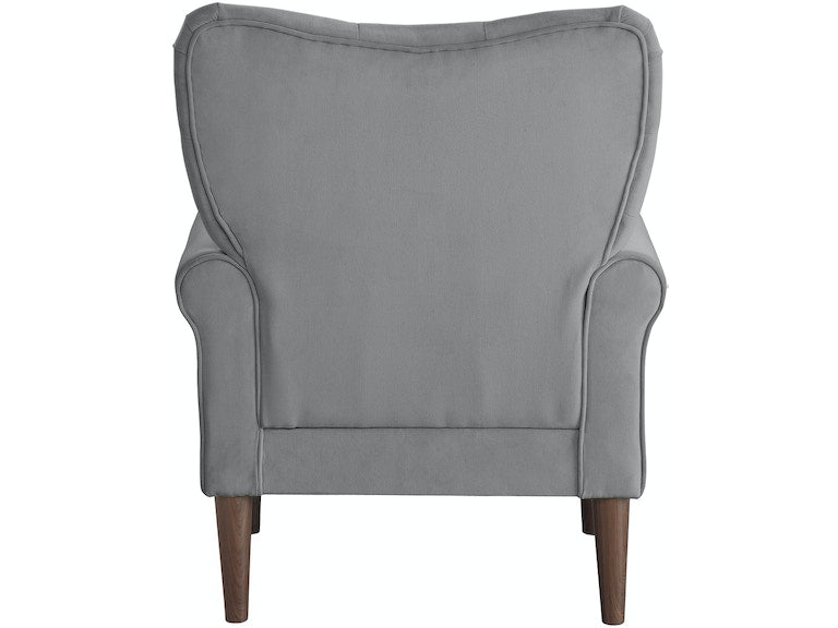 Kyrie Dark Gray Velvet Accent Chair - 1046DG-1 - Luna Furniture - Dallas Store