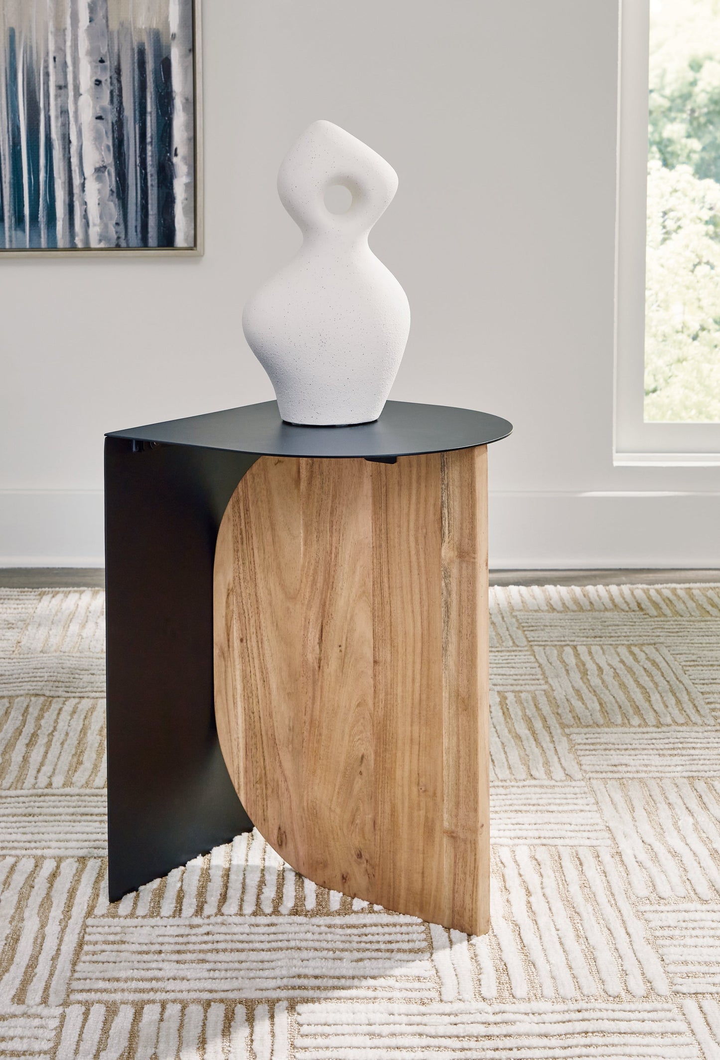 Ladgate Black/Natural Accent Table - A4000628 - Luna Furniture - Dallas Store