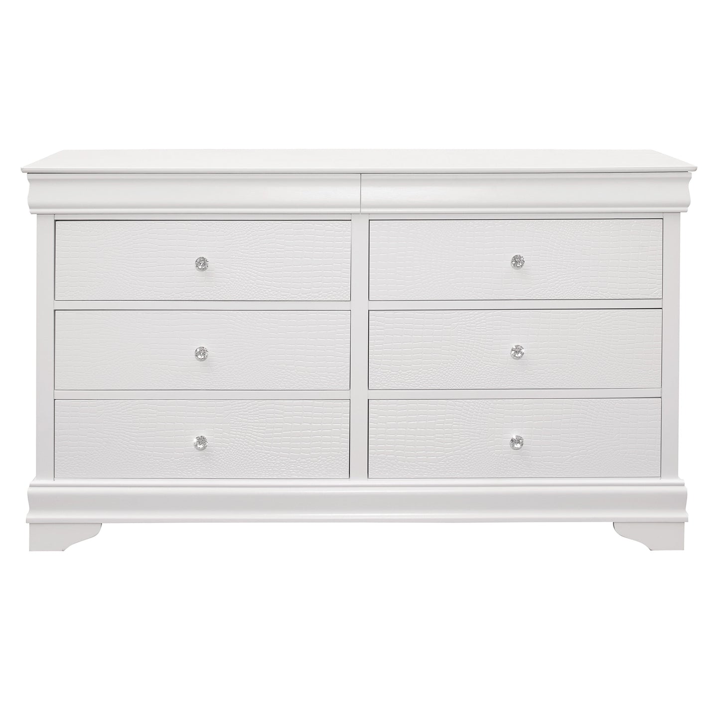 Lana White Dresser - 1556W-5 - Luna Furniture - Dallas Store