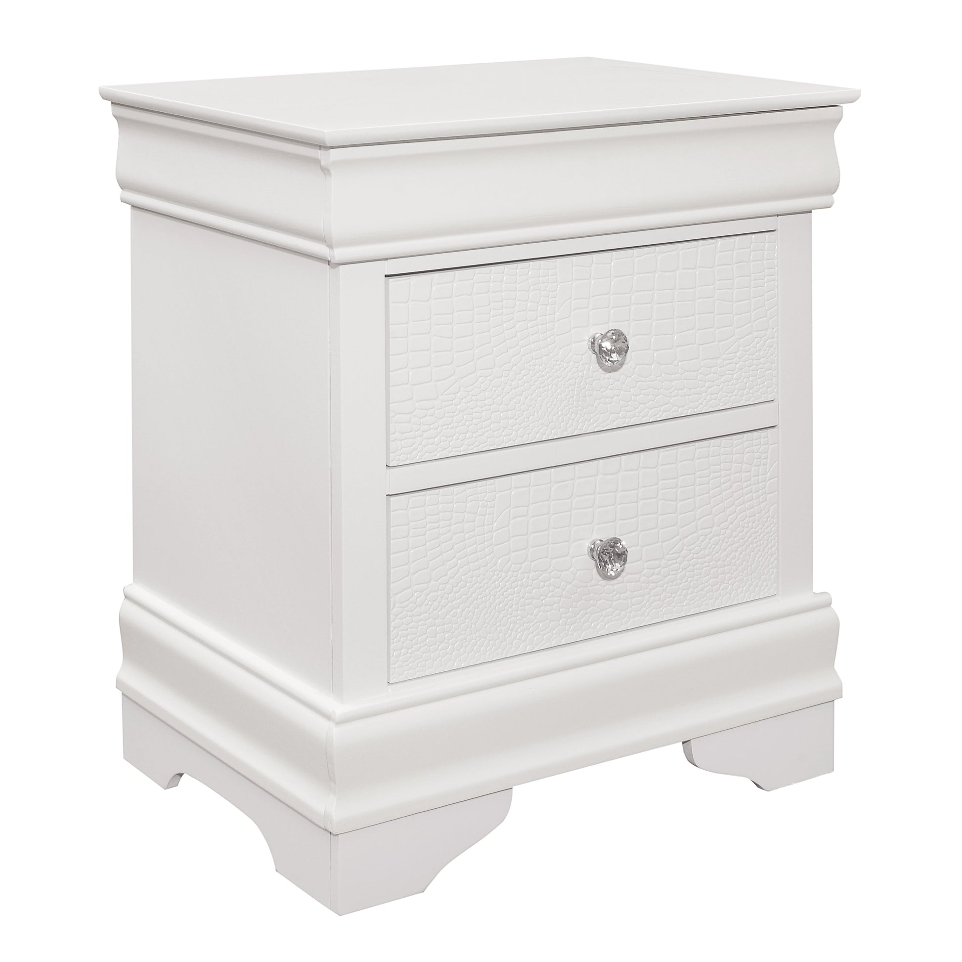 Lana White LED Upholstered Panel Bedroom Set - SET | 1556WK-1 | 1556W-3 | 1556W-5 | 1556W-6 | 1556W-4 | 1556W-9 - Luna Furniture - Dallas Store