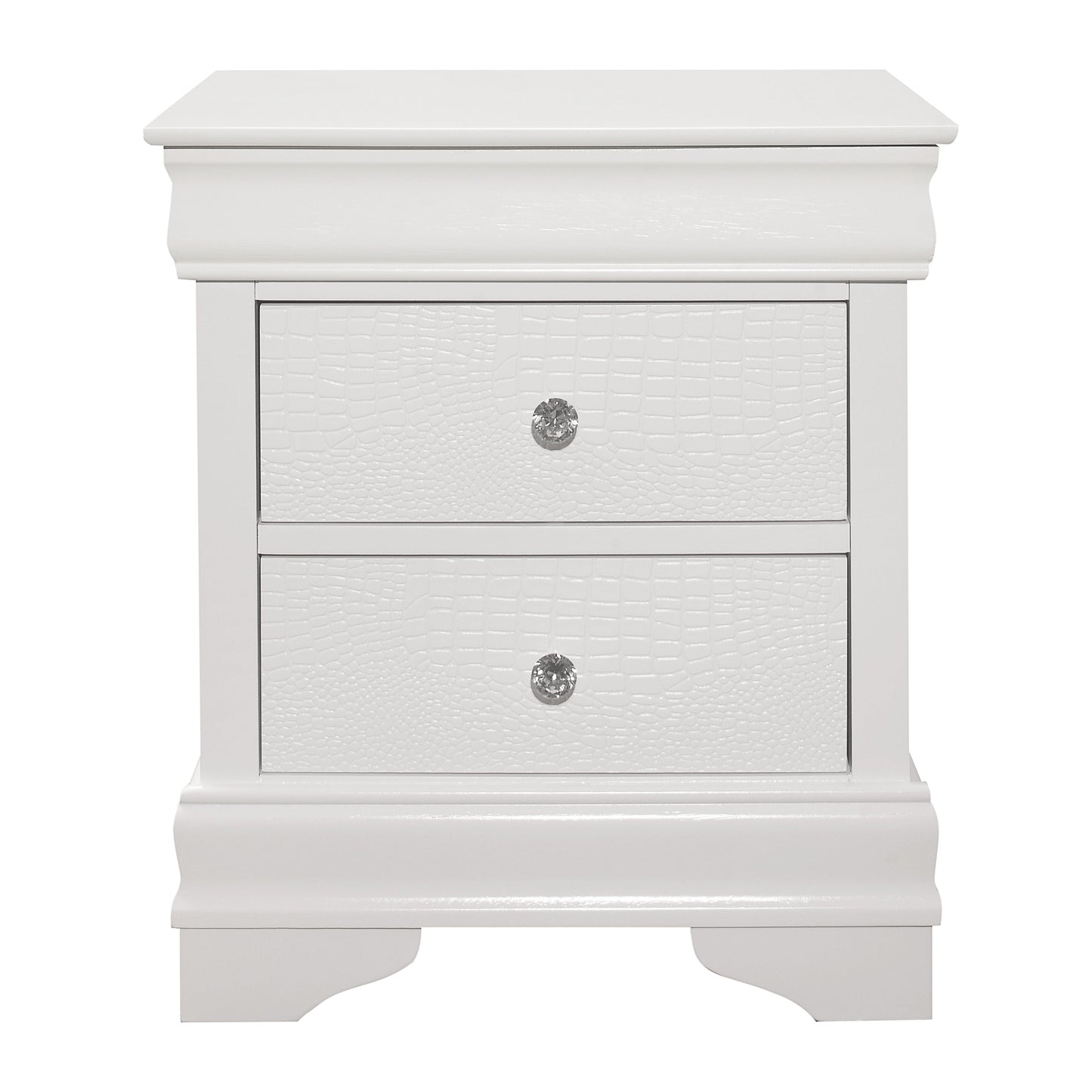 Lana White Night Stand - 1556W-4 - Luna Furniture - Dallas Store