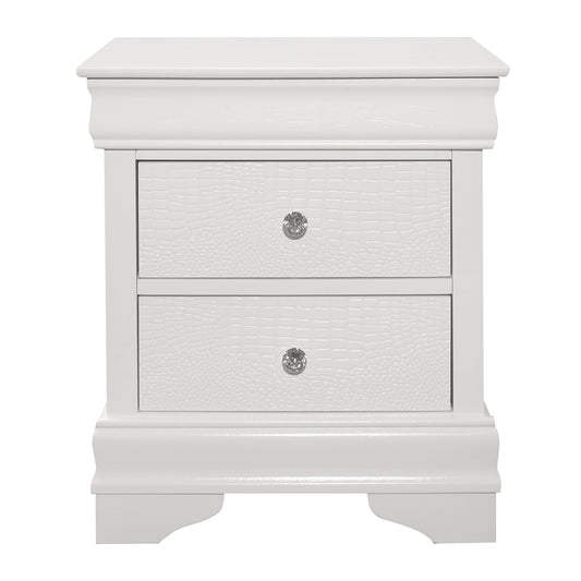 Lana White Night Stand - 1556W-4 - Luna Furniture - Dallas Store