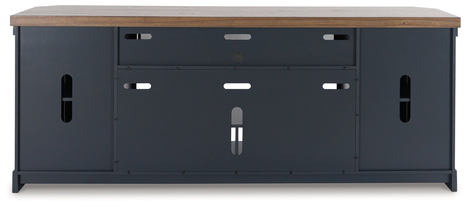 LANDOCKEN Brown/Blue 83" TV Stand - W402-68 - Luna Furniture - Dallas Store